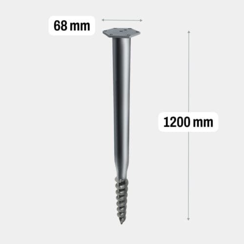 Skruvpåle M - 68x1200x1.8_1
