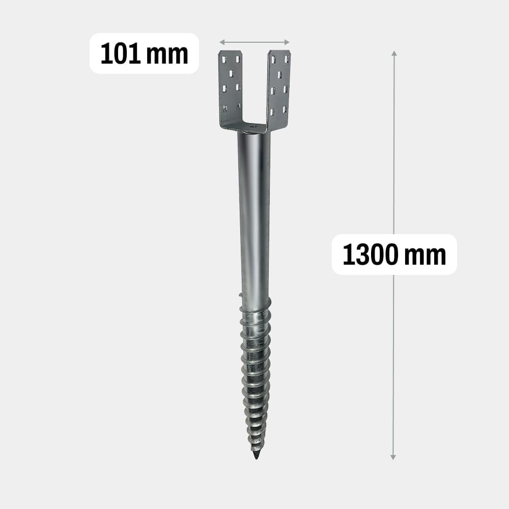 Skruvpåle U 1300mm Extra